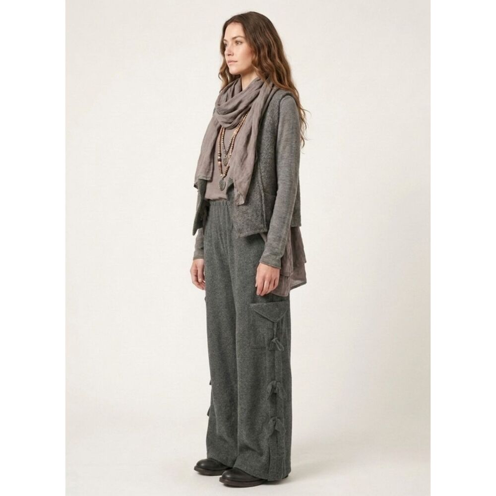 Dress to Kill by Jane Mohr.Wide-Leg Pants sz 1 US 4-12 Lagenlook Pull On Pocket